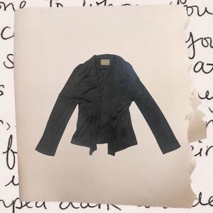 charcoal cardigan waterfall